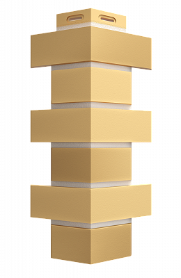 Угол наружный фасадной панели Деке FLEMISH Желтый Жженый