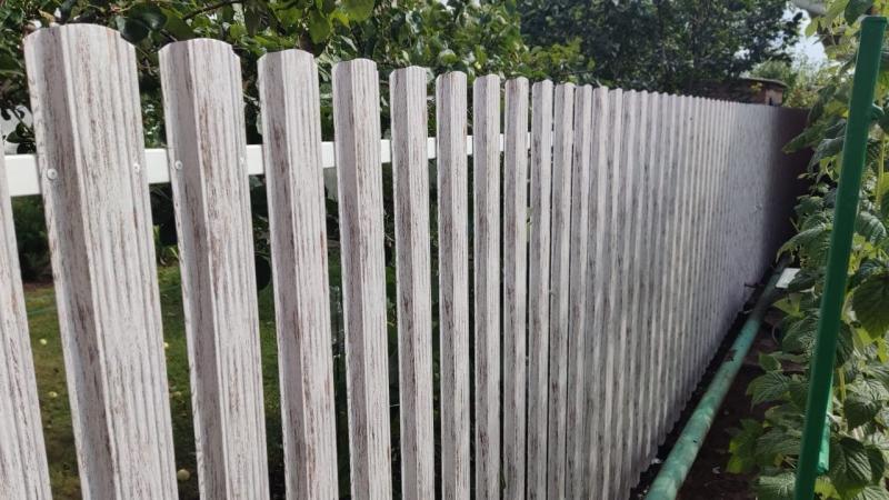 Евроштакетник австрийская плетенка 28м Беленый Дуб Printech