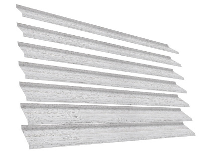 Ламель Жалюзи ЭКО-Z Беленый Дуб Printech Корея металлическая