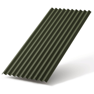 Лист Ондулин SMART зелёный 1,95х0,96м фото Центр Металлокровли
