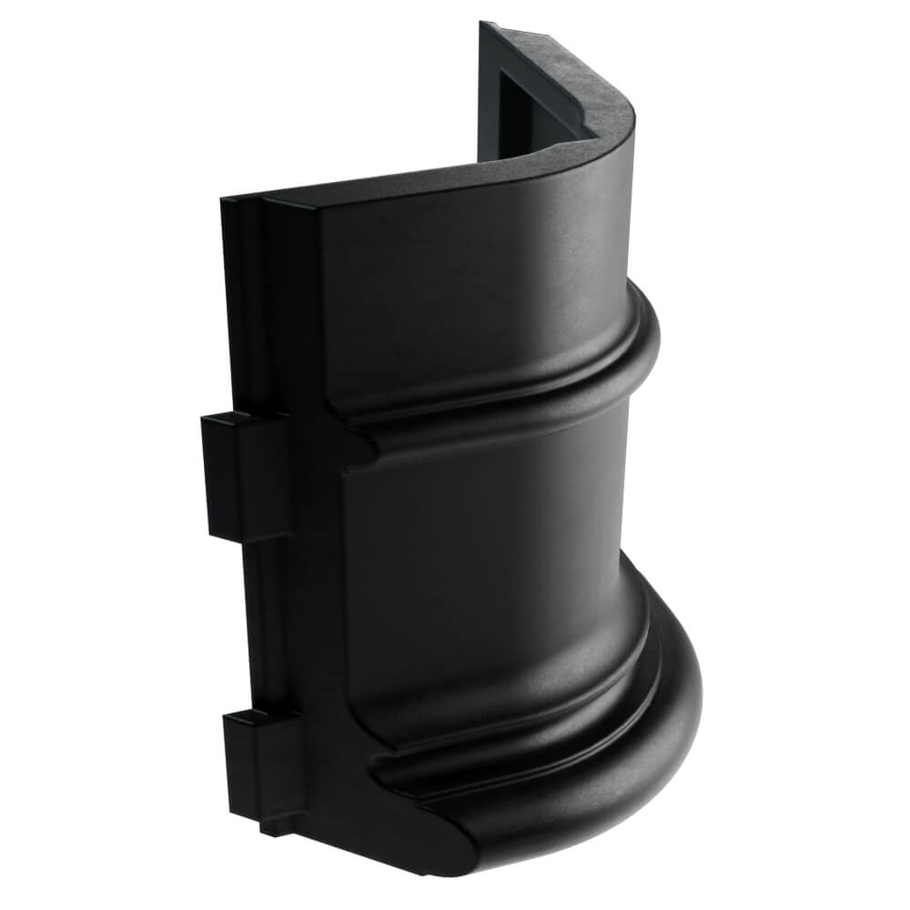 Подступенок угловой Verona 110х140х30мм Черный фото 3