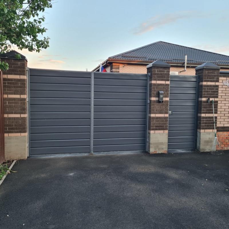 Металлосайдинг ЕВРО-БРУС 3м RAL7024 Серый Графит Полиэстер