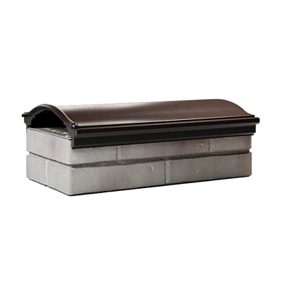 Парапет ZKING MONBLAN 310х510х90мм Коричневый с посадкой на 1 кирпич (200,225,255мм)