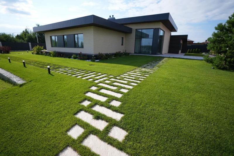 Шаговая плита STONE Серая Галька