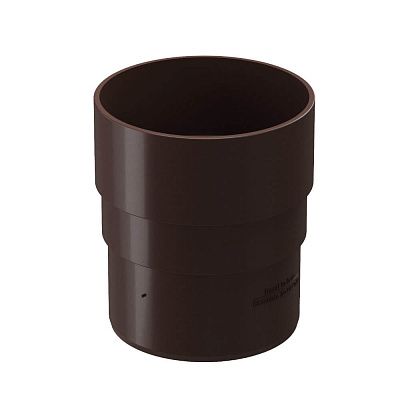 Муфта соединительная водостока Дёке Premium RAL 8017 Коричневый Шоколад