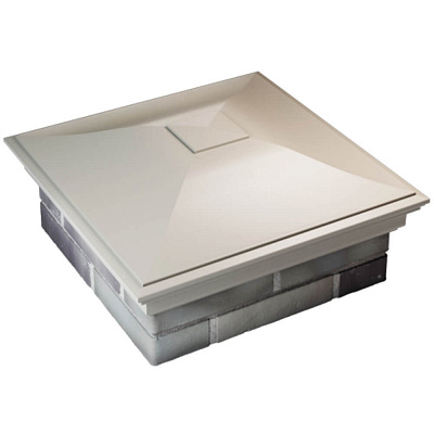 Колпак ZKING МОНБЛАН 520х520мм Бежевый на столб 2х2 кирпича