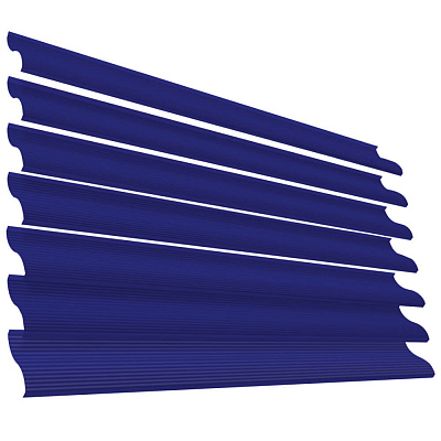 Ламель Еврожалюзи RAL5002 Синий Ультрамарин для заборов-жалюзи, беседок, пергол